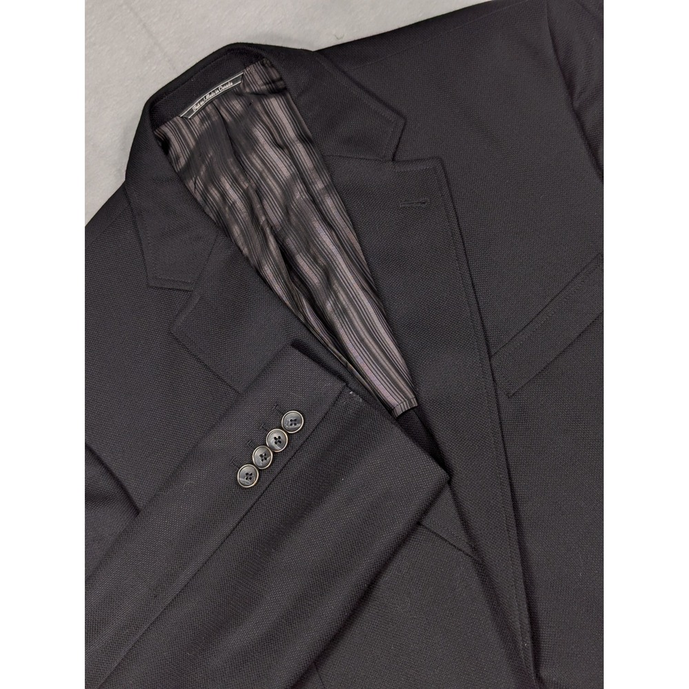 Jack Victor Collection Loro Piana Superior 130s Mens Wool Blazer Black Size‎ 44L